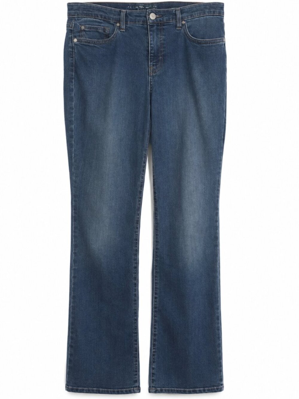 Size 6  "Curvy Barely Boot" GLORIA VANDERBILT Jordyn faded denim blue jeans.